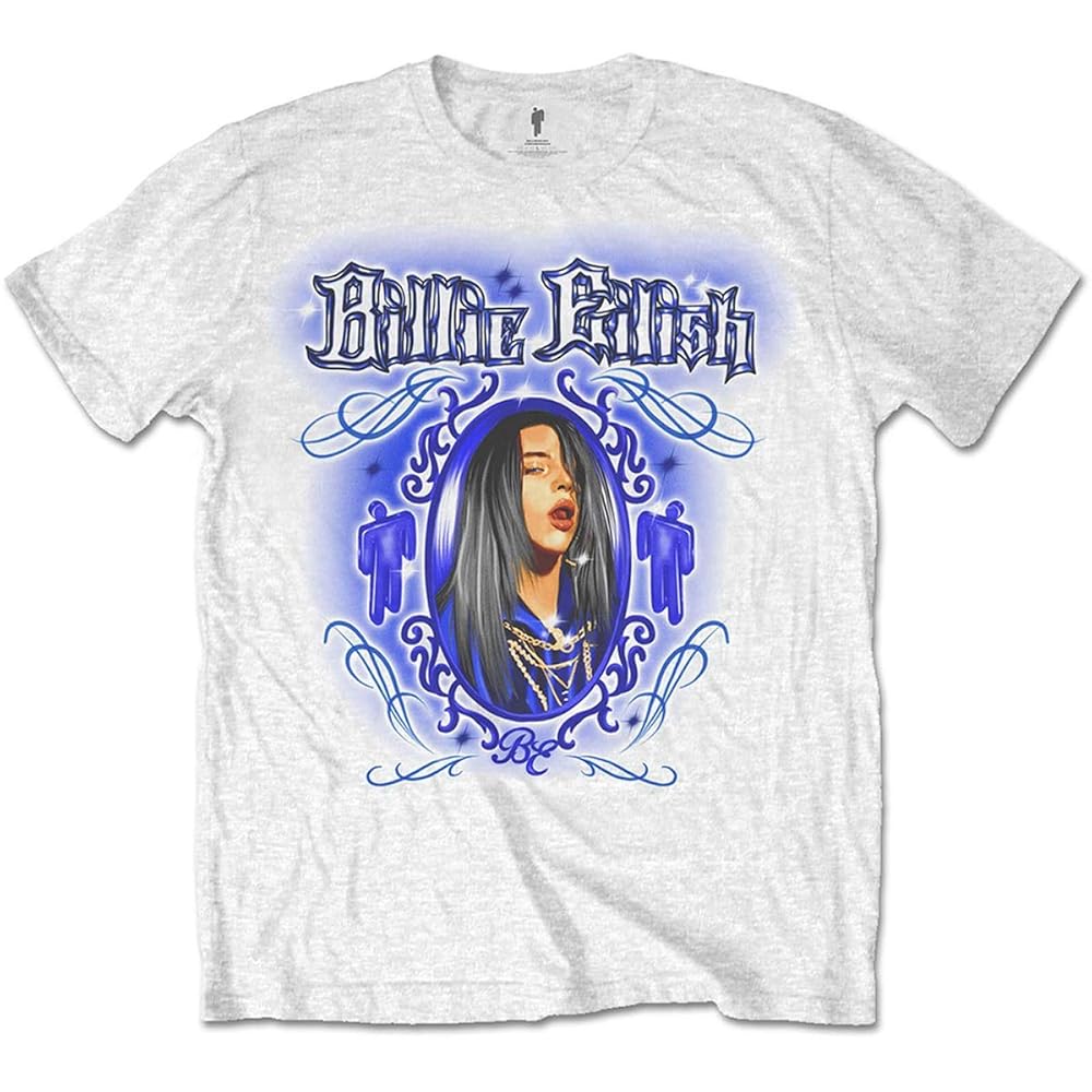 ミュージシャン BILLIE EILISH White Dateback tee XL Amazon.com: Billie Eilish Men's Airbrush T-Shirt X-Large